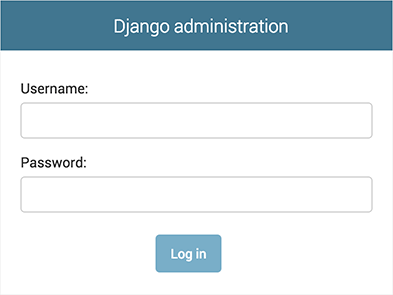 Django admin page